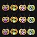 JOYIN 12 PCS Halloween Decorations Light Up Pumpkin Lanterns, Jack-o-Lantern for Great Halloween Props for Great Haunted House Halloween Decoration