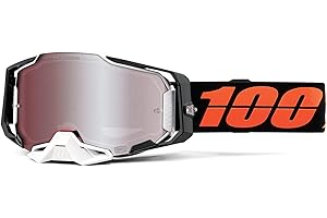 100% ARMEGA Goggles - Eyewear for Dirt Bikes, Motocross, Motorcycle, & Bike Sports - Durable Mountain Biking Goggles