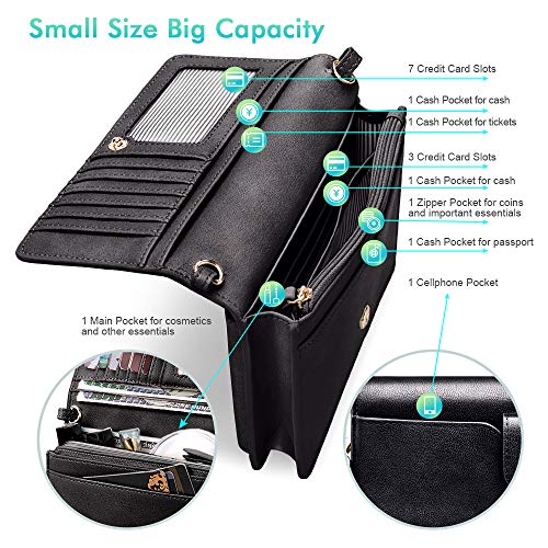 3 nuoku+Crossbody+Cellphone+Wallet+Wristlet