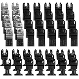 HOTBEST 50 PACK Oscillating Multitool Saw Blades Universal Bi-Metal/Wood Quick Release Tool Blade For Fein Multimaster Bosch Dewalt Porter Rockwell Cable Black & Decker Bosch Craftsman Dremel Chicago