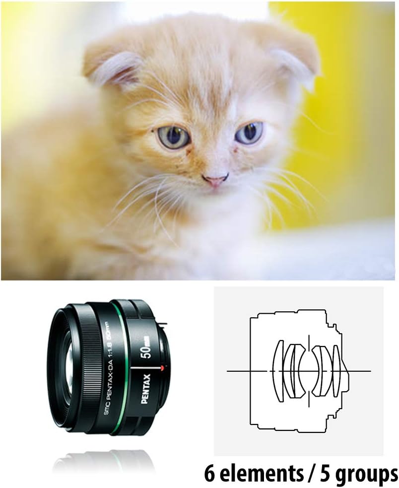 SMC PENTAX-da 50mmF1.8 Medium Telephoto Lens Focal Length 76.5mm (Equivalent To 35mm Format) Bright Open F Value and Round Iris Diaphragm Beautifl Bokeh suitable for Portraits Snapshots Lightweight - Image 4