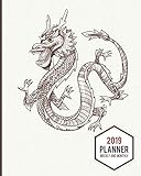2019 Planner Weekly And Monthly: Calendar Schedule and Organizer. Inspirational Quotes, Dragon Cover | January 2019 through December 2019 by Paper Pumpkin