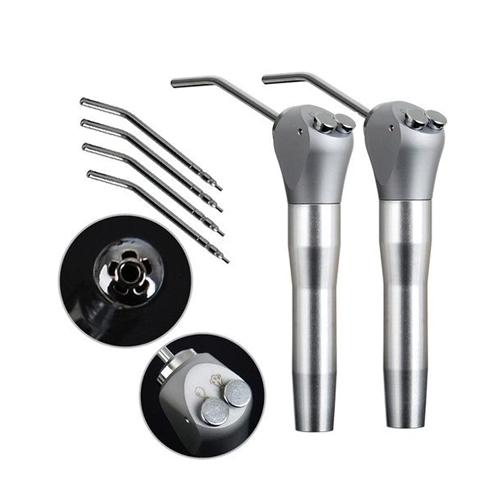 TDOU 2PCS Dental Air Water Spray Syringe Triple 3 Way 2 Nozzles Tips Metal Handle + 4Pcs Metal Alloy Nozzles/Tips/Tube: Industrial & Scientific