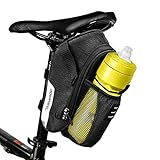 E-More 1.8L Bike Bicycle Saddle Bag Mountain Road MTB Bike Cycling Storage Pack Under Seat Packs Tail Pouch Compact Bike Back Seat Rear Bag Repair Tools Pocket Pack with Pocket for Water Bottle