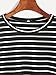 Milumia Women's Elbow Patch Striped High Low Top T-shirt
