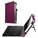 Fintie Keyboard Case for Samsung Galaxy Tab E 9.6 - Slim Fit PU Leather Stand Cover with Premium Quality [All-ABS Hard Material] Removable Wireless [Long Life Battery] Bluetooth Keyboard, Purple