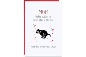 Ithmahco Dog Mom Mothers Day Cards, Mothers Day Cards Funny, Dog Mom Mothers Day Gifts, Mothers Day Card From Dog,Best Dog Mom Gifts, Funny Mothers Day Card From Friend, Daughter, Son, Husband