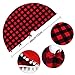 OurWarm 48 Inch Plaid Christmas Tree Skirt, Red and Black Buffalo Plaid Check Tree Skirt with Pom Pom, Double Layers Rustic Xmas Tree Skirt for Indoor Outdoor Holiday Christmas Decorations