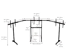 Next Level Racing Free Standing Triple Monitor