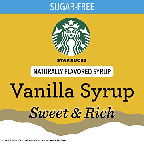 Starbucks Naturally Flavored Coffee Syrup, Sugar Free Vanilla, 12.17 Fl