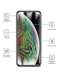 QITAYO Screen Protector for iPhone Xs Max & iPhone 11 pro Max, HD Clear Tempered Glass Screen Protector Compatible with iPhone 11 pro max, 2 Pack