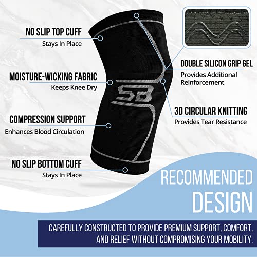 SB SOX Compression Knee Brace Great Support That Stays in Place