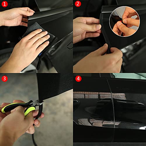 Winunite Car Door Edge Guards 324/5Ft No Metal Clips Universal Fit Car