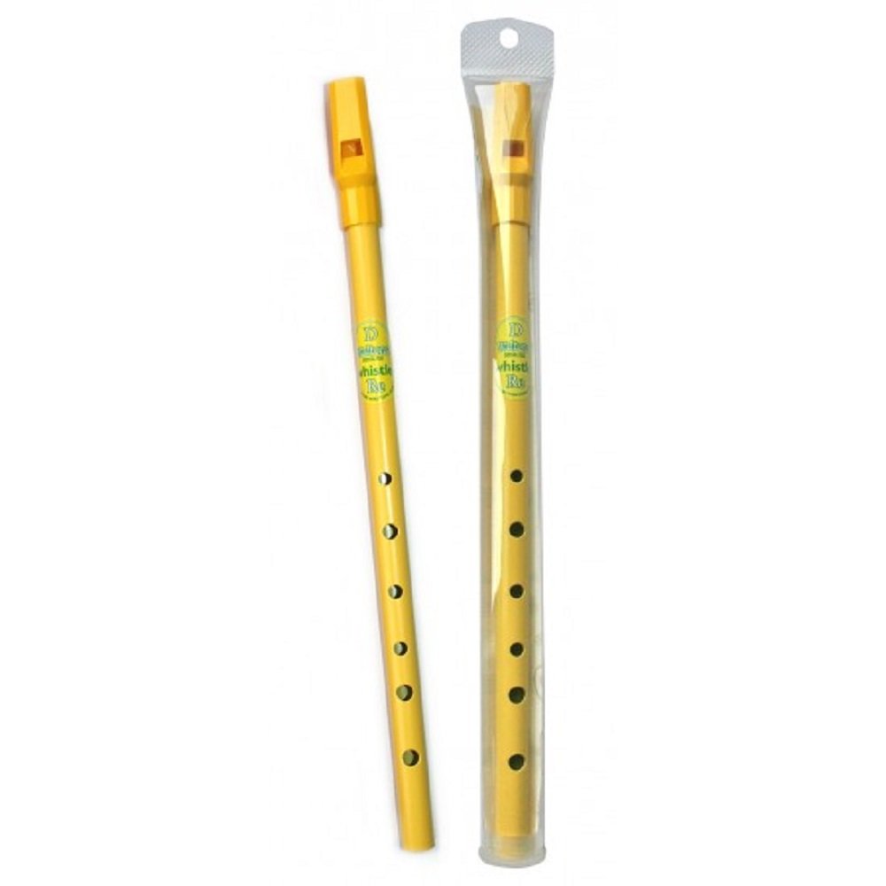 Photo 1 of Waltons Rainbow Whistle Yellow - Fun & Colorful Tin Whistle - Key of D - Irish & International Instrument - Perfect for Beginners