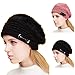 Oenbopo Women's Winter Warm Rabbit Fur Beret Hat Bluetooth Smart Music Hat Cap Wireless Handsfree Headphone Speaker for Cellphone Tablet