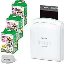 Fujifilm Instax Share SP-1 Smartphone Portable Printer With Fujifilm Instax Mini Instant Film, 60 Sheets, International Version (No Warranty)