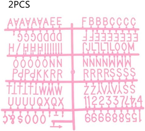 Wuweiwei12 2Pc Characters for Felt Letter Board 290 Piece Numbers for Changeable Letter Board