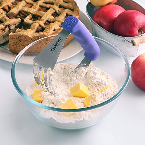 SUMO Pastry Dough Blender: Sturdy Pastry Cutter. Dishwasher Safe (Purple)