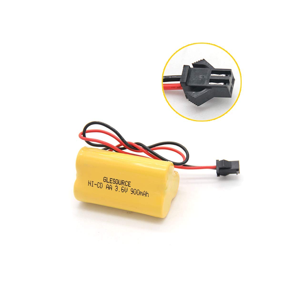 GLESOURCE 3.6V 900mAh Emergency/Exit Light Battery Compatible for Lithonia ELB B001 ELBB001 ELB-B001 Lithonia EU2C M6 LED Emergency Light Interstate ANIC1566 Unitech 0253799(2 Pack)