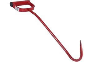 LAWNEAGLE 17" Hay Hook for Bales (Replaces 47010600, S47010600), Heavy Duty Red Alloy Steel Hook with Sturdy Handle, Effortless Hay Bale Handling for Farms and Ranches, Durable Hay Bale Hook
