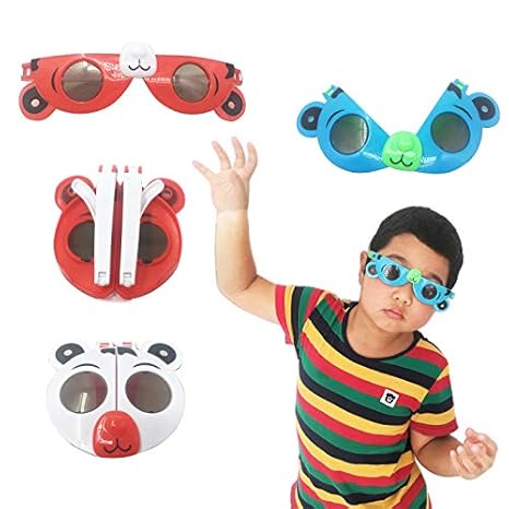 FidgetGear Cartoon Animal Print Sunglasses Children Folding Glasses Random Color