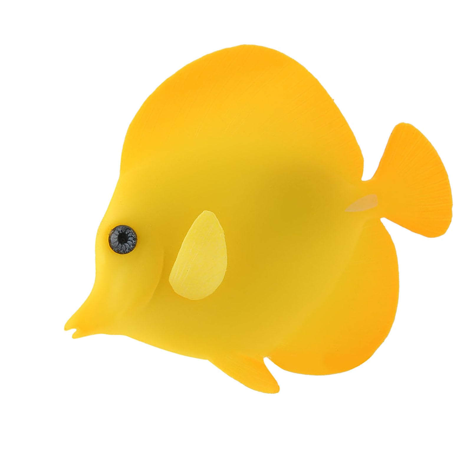 Pssopp Aquarium Artificial Fish Fish Tank Floating Fake Tropical Fish Funny Luminous Silicone Fish Lifelike Moving Fishes Ornament Decorations with Suction Cup(03#)