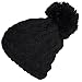 Polar Extreme Women's Insulated Thermal Slouchy Beanie Hats With Pom Pom Cable Knit