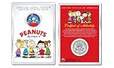Peanuts SNOOPY vs. RED BARON OFFICIAL JFK Half Dollar US Coin in PREMIUM HOLDER