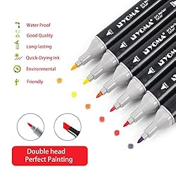Y YOMA 60 Dual Tip Markers Alcohol Markers Brush