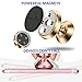 SALEX Magnetic Phone Holder for Car Dashboard, Wall, Mirror. Cute Rose Gold 360 Degree Rotation Cell Phone Car Mount. Universal Pink Swivel Kit Compatible with Devices up to 7 Inches for Women, Girl.