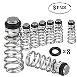 8 PCS Poppet Valve Universal Poppet Valve Keg Poppet Valve Ball Lock Poppet Valve Pin Lock Poppet for Homebrewing (8 PCS)
