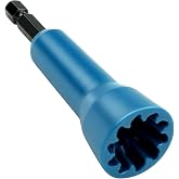 Wire Nut Twister, Wire Twister Tool for Drill, 1/4" Chuck Twist Wire Connector, Wire Nut Twisting Tool for Electricians, Wire nut Driver, Wire Twisting Spinner, Wire Spin Driver Nut （Blue）