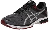 ASICS Men's GT 1000 4 Running Shoe, Carbon/Silver/Maroon, 10 M US
