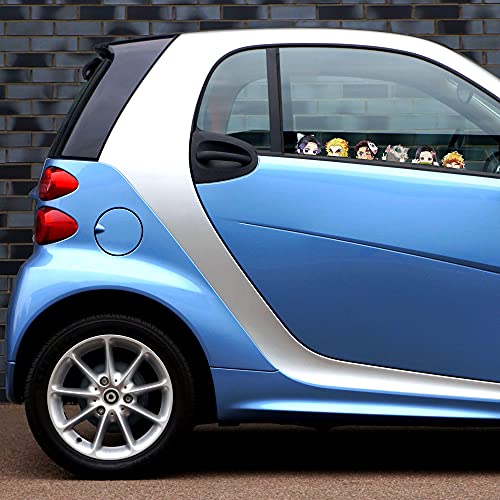 6 PCS Slayer Demon Laptop Stickers Nezuko Anime Car Accessories Funny Cute Vinyl Sticker for Water Bottle/Skateboard/Bike/Hard Hat/Computer/Phone Waterproof Decals Gifts for Adults &Teens