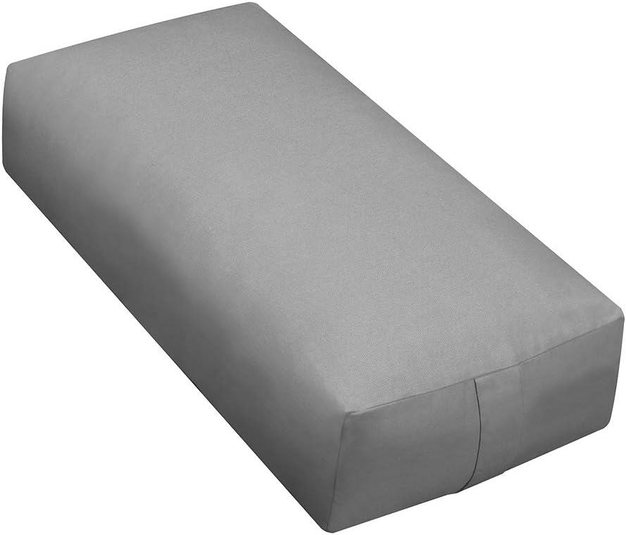 Sunshine Yoga - Extra Firm Large Rectangular Yoga Bolster - Wholesale 4-Pack Improve Form, Flexibility and Strength - 100% Cotton - Washable (24 x 6 x 12 Inches)