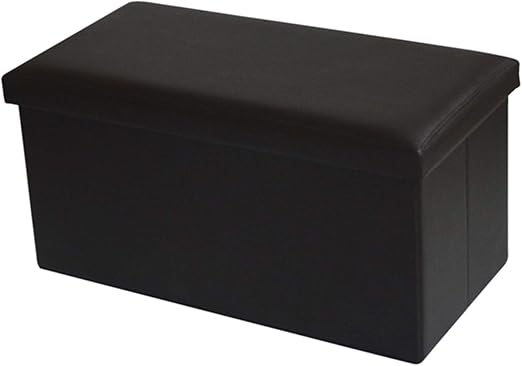 Amazon.com: HEWEI Rechteckiger Aufbewahrungshocker faltbarer Leder