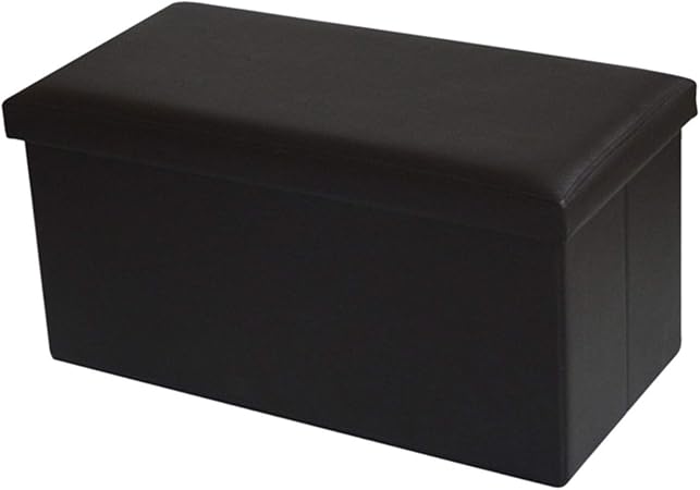 Amazon.com: HEWEI Rechteckiger Aufbewahrungshocker faltbarer Leder