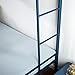 Zinus Easy Assembly Quick Lock Metal Bunk Bed Dual Ladders, Twin Over Twin, Blue