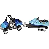 Wild Republic Truck with Trailer Aquatic Theme, Gift for Kids, Great for Interactive Play