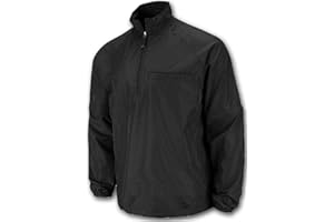 Smitty Professional Style Lightweight Convertible Sleeve Umpire Jacket, Black, Medium