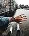 Unisex All Black Minimalist Quartz Wristwatch Ultra Thin with Date and Milanese Mesh Band or Strap for Gift(Black Gray)