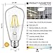 CRLight 6W 5000K LED Edison Bulb Daylight White, 700LM 70W Incandescent Equivalent, Replace 12W Compact Fluorescent CFL Bulbs, E26 Base ST64 Antique Clear Glass Dimmable LED Filament Bulbs, Pack of 3