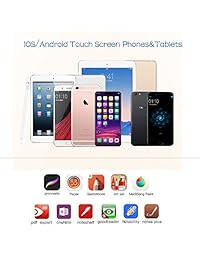 SOCLL   Lápiz capacitivo digital para pantalla táctil, compatible con iPad iPhone y tabletas Samsung, perfecto para dibujar y escribir a mano en pantalla táctil de smartphones y tabletas (iOS Android), 2 en 1 puntas