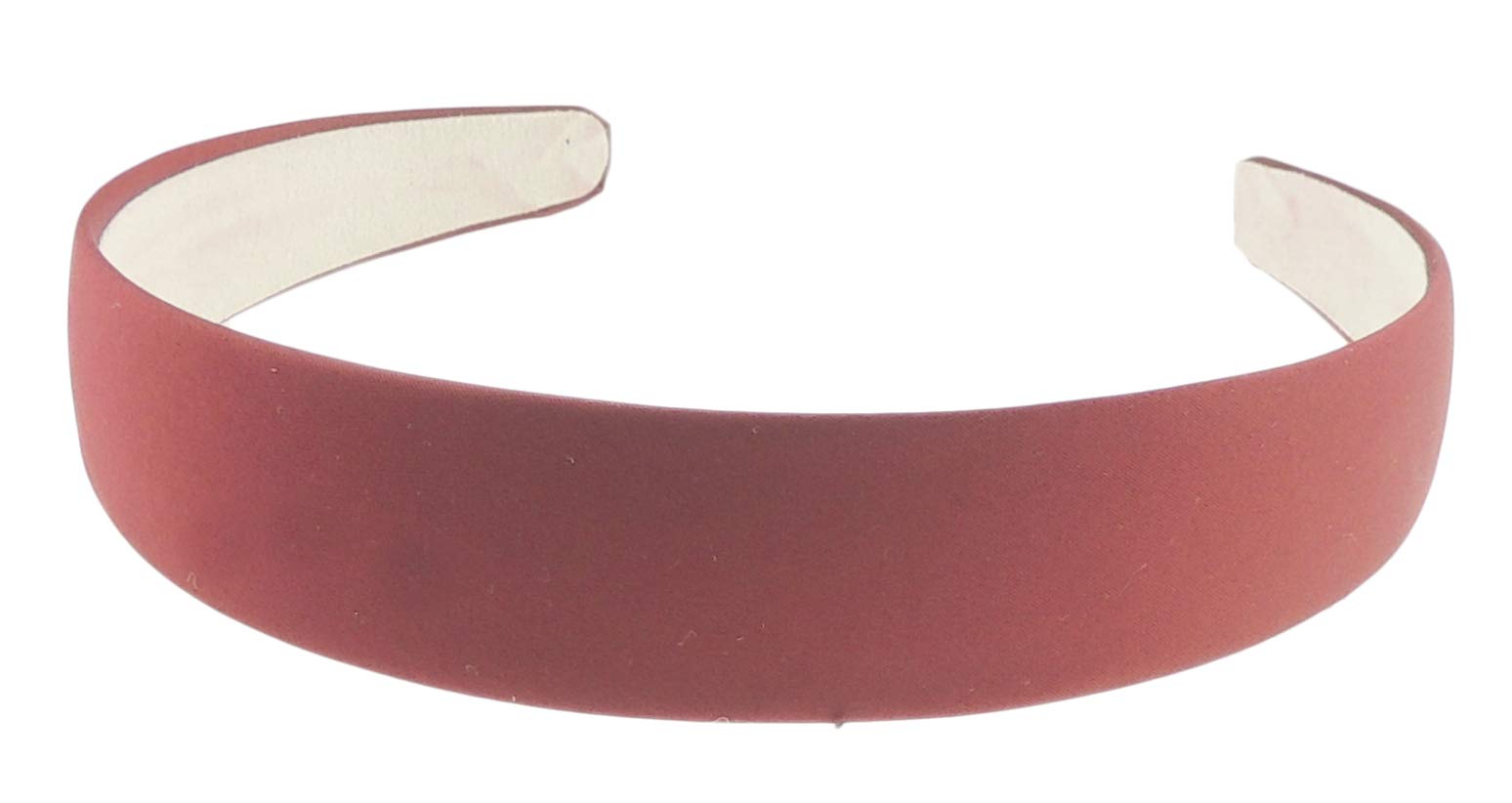 SMALL HEAD Ladies Girls 3cm Satin Wide Headband Alice Band (Burgundy)