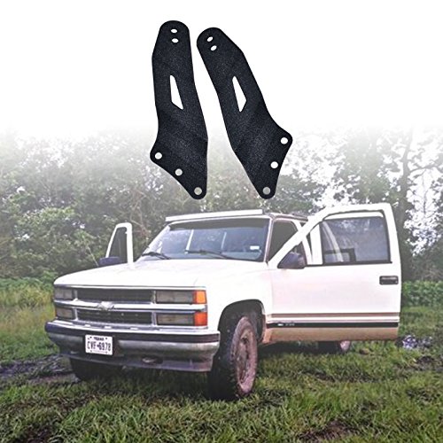 Omotor 1999-2006 Chevy Silverado/GMC Sierra Steel Metal Upper Roof Windshield Mounting Brackets for 52 Inch Cuved Led Work Light Bar SUV Offroad …