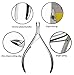 Rui Smiths Carbon Steel Cuticle Nippers - Professional Carbon Steel French Handle - 6mm Jaw, Single Spring