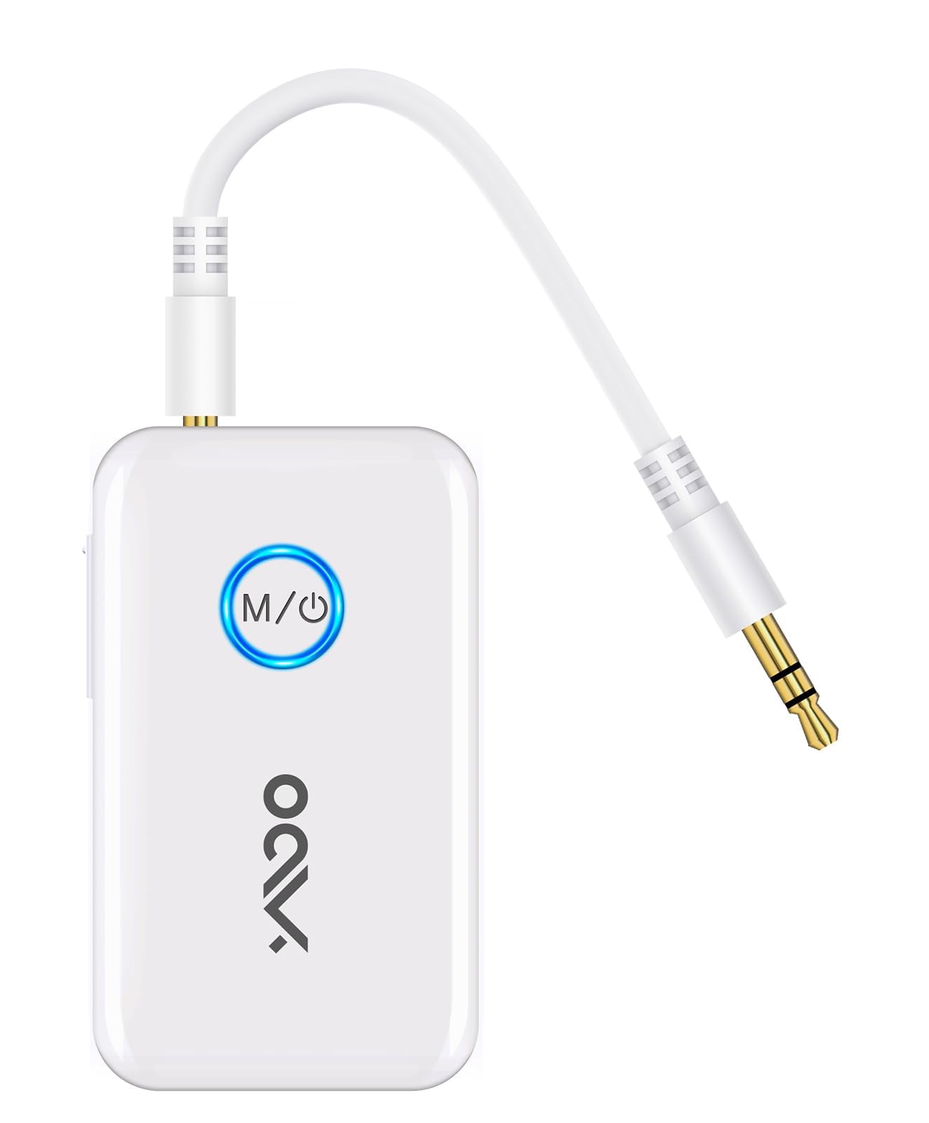 Photo 1 of YMOO Bluetooth 5.3 Transmitter Receiver for 2 Wireless Headphones/Speaker/Airplane, 3.5mm Jack AUX Bluetooth Audio Adapter, 22h Long Range AptX Low Latency for Smarphone/Tablet/PC/TV/Home Stereo