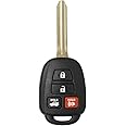 Keyless2Go Replacement for New Keyless Entry Remote Car Key for Vehicles That Use HYQ12BDM, HYQ12BEL with H Chip