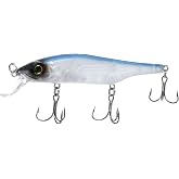 Bill Lewis Scope-Stik 100 Floating Jerkbait Fishing Lifelike Freshwater &amp; Saltwater Lure with Mustad UltraPoint Triple Grip Hooks, PRO Blue