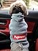 Pupreme Box Logo Dog Hoodie (Medium) for Toy Sized Dogs/Pups